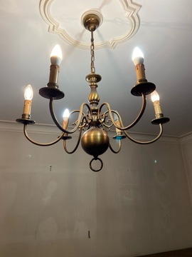 lustre couleur laiton