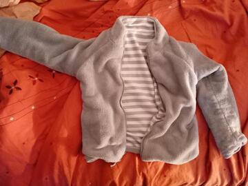 Gilet zippé 4 ans reversible