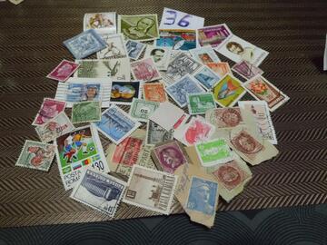 lot timbres monde lot 36