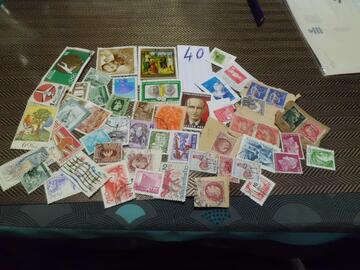 lot timbres monde lot 40