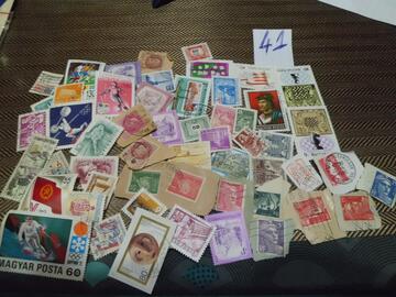 lot timbres monde lot 41