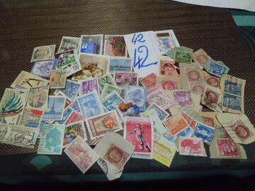 lot timbres monde lot 42