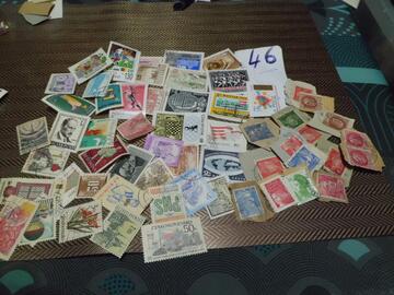 lot timbres monde lot 46