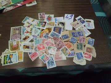 donne lot timbres monde lot 49