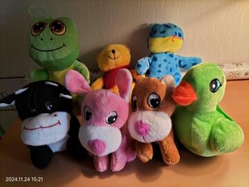 Lot de 7 peluches