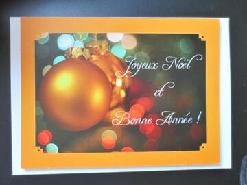 CARTE POSTALE NEUVE JOYEUX NOEL BONNE ANNEE