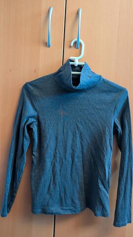 Sweat col roulé gris foncé en S