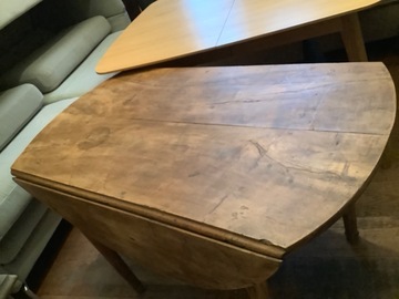 ancienne table en bois noyer