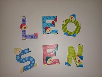 Lettres en bois pour chambre d'enfant