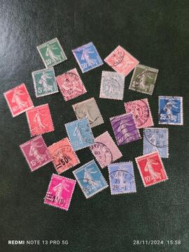 lot timbres semeuses..25/11