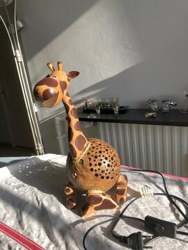 Lampe d'ambiance noix de coco - girafe