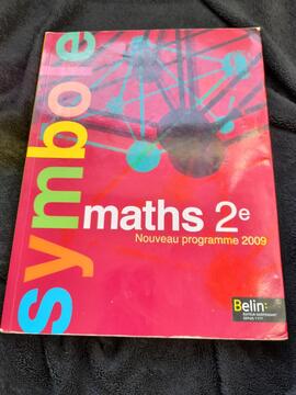 Manuel scolaire 2nde Maths