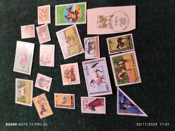 lot unique timbres chevaux..