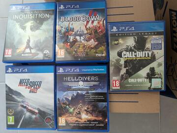 Lot 5 jeux PS4