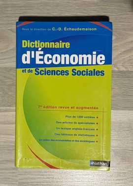 Dictionnaire d’Economie et de Sciences sociales