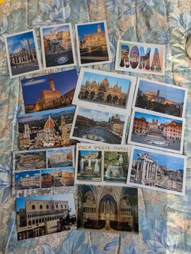 lot cartes postales italie