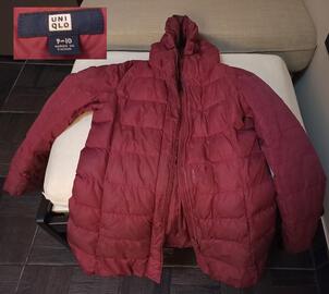 Manteau bordeaux uniqlo taille 9-10 ans