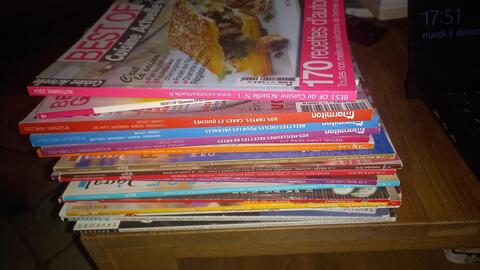 lot magazines de cuisine