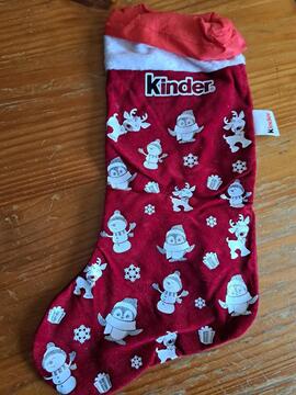 botte de Noël en tissu Kinder