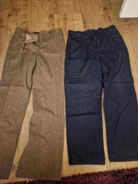 lot de 2 pantalons femmes T42