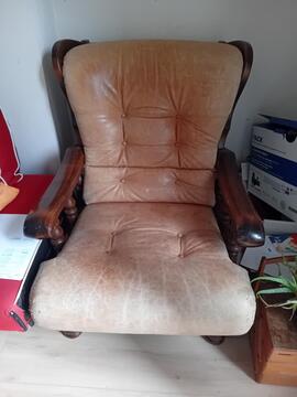 Fauteuil en cuir