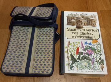 Livre "Plantes médicinales" + sacoche de transport