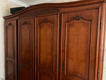 armoire4 portes merisier