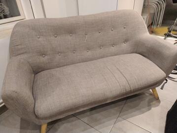 Banquette scandinave taupe