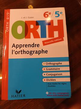 livre orthographe