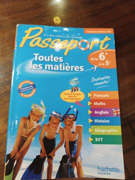 cahier vacances passeport 6 a 5