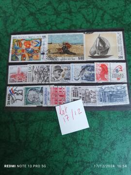 lot timbres France 17/12