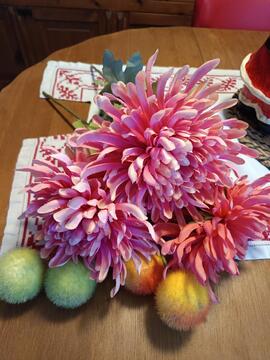 bouquet fausses fleurs