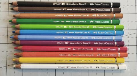 Lot de 12 crayons aquarellables Albrecht Dürer