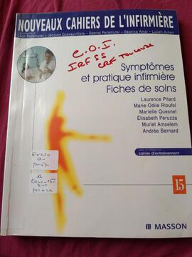 symptômes et pratique infirmière. fiches de soins