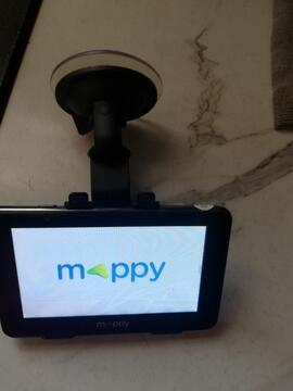 gps mappy fonctionelle avec support voiture sans cable