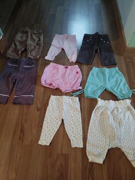 Lot de pantalon short bébé