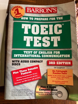 ancien livre TOEIC avec CD