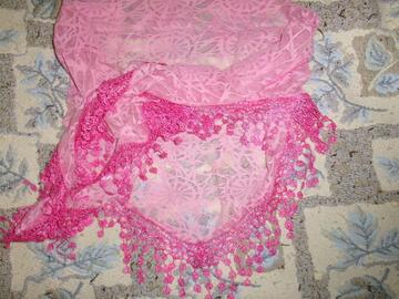 foulard rose femme