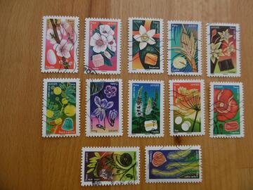 Série timbres Fleurs et douceurs 2022