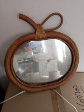 petit miroir bois