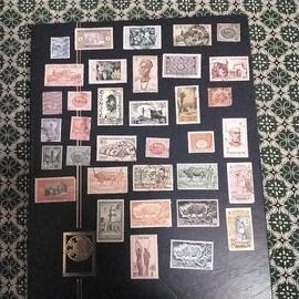 donne timbres collection francais collonnie française 1lot 1envoie