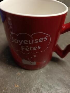 Tasse joyeuses fêtes