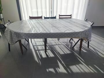 table bois avec rallonge