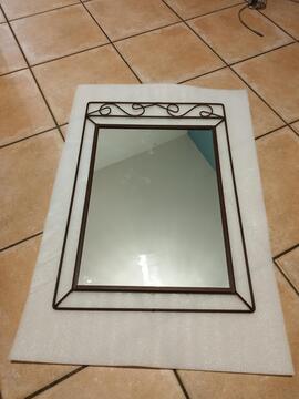 Miroir fer forgé