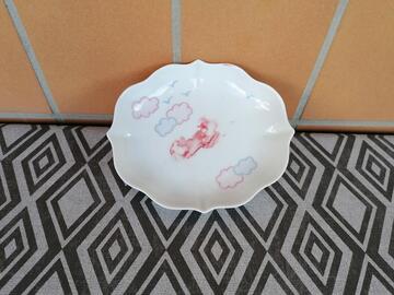 Coupelle ou petit plat porcelaine