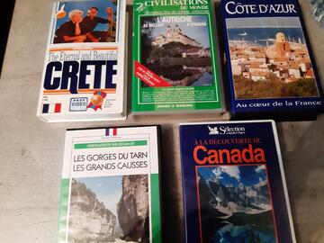 5 VHS Découverte touristique de différents pays