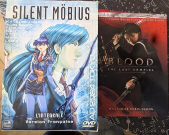 coffrets Silent Mobius et Blood (DVD)