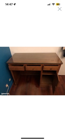 bureau en bois massif