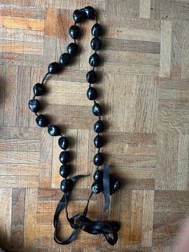 Collier noir fantaisie