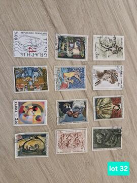 lot N°32. timbres français